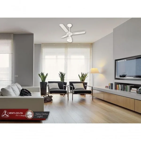 VENTILADOR TETO NEW DELTA LIGTH 127 V BRANCO - Image 2