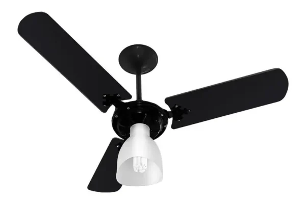 VENTILADOR TETO NEW DELTA LIGTH 127 V PRETO