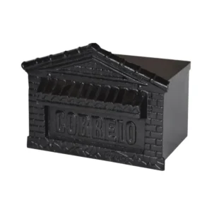 CAIXA CORREIO COLONIAL PVC MURO PRETA