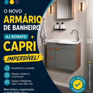 ARMARIO DE BANHEIRO AJ RORATO CAPRI